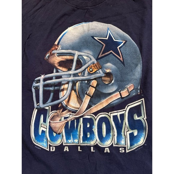 VTG 1996 Dallas Cowboys Helmet Graphic Lee Sport Tee T Shirt Men's Medium XXL - Picture 3 of 4